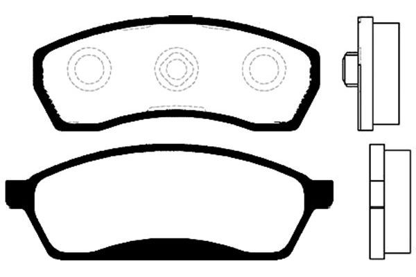 KAVO PARTS Комплект тормозных колодок, дисковый тормоз BP-8009